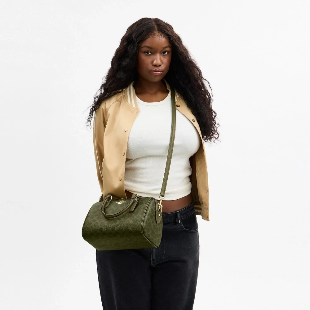 Rowan Satchel Bag In Signature Canvas - Picture 3 of 3
